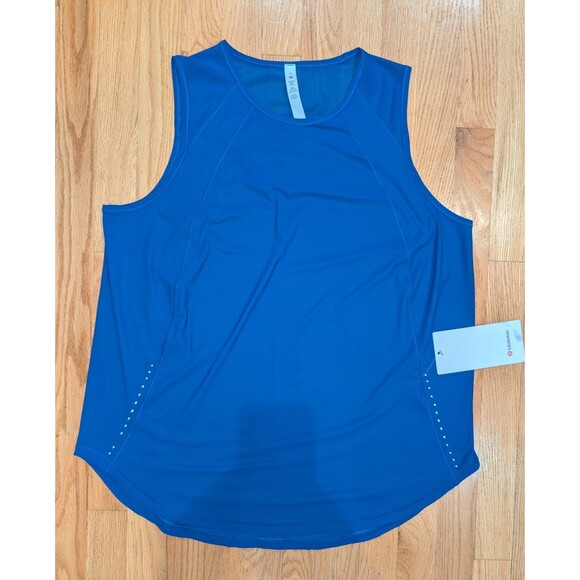 Lululemon Authentic Sculpt Tank Top Size 14 Perforated Symphony Blue $58 NWT - Picture 1 of 5